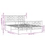 Estructura de cama cabecero y pie de cama metal negro 135x190cm de , Camas y somieres - Ref: Foro24-374454, Precio: 98,66 €, ...