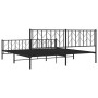Estructura de cama cabecero y pie de cama metal negro 193x203cm de , Camas y somieres - Ref: Foro24-374461, Precio: 130,83 €,...