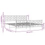 Estructura de cama cabecero y pie de cama metal negro 193x203cm de , Camas y somieres - Ref: Foro24-374461, Precio: 130,83 €,...