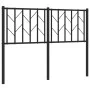 Kopfteil aus schwarzem Metall, 120 cm von , Kopf- und Fußteile - Ref: Foro24-374468, Preis: 30,18 €, Rabatt: %