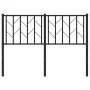 Kopfteil aus schwarzem Metall, 120 cm von , Kopf- und Fußteile - Ref: Foro24-374468, Preis: 30,18 €, Rabatt: %