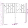 Cabecero de metal negro 120 cm de , Cabeceros y pies de cama - Ref: Foro24-374468, Precio: 30,61 €, Descuento: %