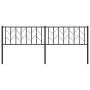 Cabecero de metal negro 200 cm de , Cabeceros y pies de cama - Ref: Foro24-374475, Precio: 39,54 €, Descuento: %