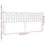 Cabecero de metal negro 200 cm de , Cabeceros y pies de cama - Ref: Foro24-374475, Precio: 39,54 €, Descuento: %