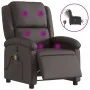Sillón de masaje eléctrico cuero auténtico marrón oscuro de , Sillones - Ref: Foro24-3204259, Precio: 391,80 €, Descuento: %