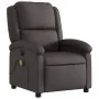 Sillón de masaje eléctrico cuero auténtico marrón oscuro de , Sillones - Ref: Foro24-3204259, Precio: 391,80 €, Descuento: %