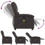 Sillón de masaje eléctrico cuero auténtico marrón oscuro de , Sillones - Ref: Foro24-3204259, Precio: 390,82 €, Descuento: %
