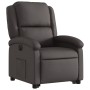 Sillón reclinable eléctrico pie cuero auténtico marrón oscuro de , Sillones - Ref: Foro24-3204271, Precio: 435,66 €, Descuent...