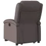 Sillón reclinable eléctrico pie cuero auténtico marrón oscuro de , Sillones - Ref: Foro24-3204271, Precio: 456,19 €, Descuent...