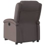 Sillón reclinable eléctrico pie cuero auténtico marrón oscuro de , Sillones - Ref: Foro24-3204271, Precio: 435,66 €, Descuent...