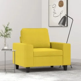 Sillón de tela amarillo claro 60 cm de , Sofás - Ref: Foro24-359380, Precio: 182,27 €, Descuento: %