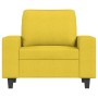 Sillón de tela amarillo claro 60 cm de , Sofás - Ref: Foro24-359380, Precio: 184,98 €, Descuento: %