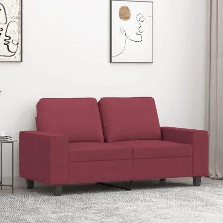 2-Sitzer-Sofa aus rotem Stoff, 120 cm von , Sofas - Ref: Foro24-359389, Preis: 226,68 €, Rabatt: %