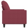 Sofá de 2 plazas de tela rojo tinto 120 cm de , Sofás - Ref: Foro24-359389, Precio: 230,59 €, Descuento: %