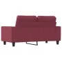 2-Sitzer-Sofa aus rotem Stoff, 120 cm von , Sofas - Ref: Foro24-359389, Preis: 226,68 €, Rabatt: %