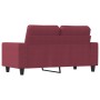Sofá de 2 plazas de tela rojo tinto 120 cm de , Sofás - Ref: Foro24-359389, Precio: 230,59 €, Descuento: %