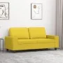 Sofá de 2 plazas de tela amarillo claro 140 cm de , Sofás - Ref: Foro24-359396, Precio: 234,76 €, Descuento: %