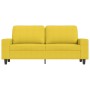 Sofá de 2 plazas de tela amarillo claro 140 cm de , Sofás - Ref: Foro24-359396, Precio: 238,09 €, Descuento: %