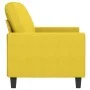 Sofá de 2 plazas de tela amarillo claro 140 cm de , Sofás - Ref: Foro24-359396, Precio: 234,76 €, Descuento: %