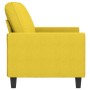 Sofá de 2 plazas de tela amarillo claro 140 cm de , Sofás - Ref: Foro24-359396, Precio: 238,09 €, Descuento: %