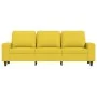 3-seater light yellow fabric sofa 180 cm by , Sofas - Ref: Foro24-359404, Price: 300,25 €, Discount: %