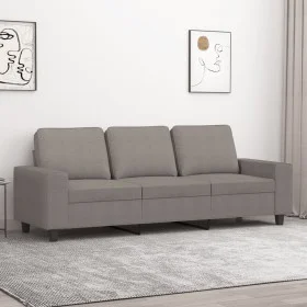 Sofá de 3 plazas de tela gris taupe 180 cm de , Sofás - Ref: Foro24-359406, Precio: 283,22 €, Descuento: %