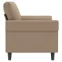 Sofá de 2 plazas de cuero sintético color capuchino 140 cm de , Sofás - Ref: Foro24-359508, Precio: 236,25 €, Descuento: %