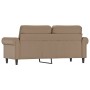 Sofá de 2 plazas de cuero sintético color capuchino 140 cm de , Sofás - Ref: Foro24-359508, Precio: 244,15 €, Descuento: %