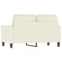 Sofá de 2 plazas terciopelo color crema 120 cm de , Sofás - Ref: Foro24-359197, Precio: 245,67 €, Descuento: %