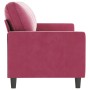 Sofá de 3 plazas de terciopelo rojo tinto 180 cm de , Sofás - Ref: Foro24-359213, Precio: 242,11 €, Descuento: %