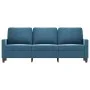 Sofá de 3 plazas terciopelo azul 180 cm de , Sofás - Ref: Foro24-359218, Precio: 347,43 €, Descuento: %