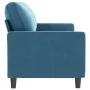 3-Sitzer-Sofa aus blauem Samt, 180 cm von , Sofas - Ref: Foro24-359218, Preis: 347,43 €, Rabatt: %