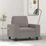 Taupe gray fabric armchair 60 cm by , Sofas - Ref: Foro24-359382, Price: 208,36 €, Discount: %