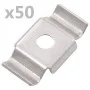 Abrazaderas de mariposa para vallas 50 uds acero inoxidable de vidaXL, Accesorios para rejas y vallas - Ref: Foro24-144508, P...