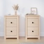Mesitas de noche 2 uds madera maciza de pino 40x35x61,5 cm de vidaXL, Mesitas de noche - Ref: Foro24-820947, Precio: 92,67 €,...