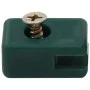 Soporte de alambre valla de jardín con tornillo 100 sets verde de vidaXL, Accesorios para rejas y vallas - Ref: Foro24-144507...