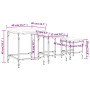 Mesas de centro apilables 3 pzas madera ingeniería roble humo de , Mesas de centro - Ref: Foro24-838935, Precio: 48,81 €, Des...