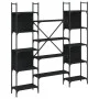 Estantería madera de ingeniería negra 155,5x24x166,5 cm de , Librerías y estanterías - Ref: Foro24-838858, Precio: 100,33 €, ...