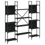 Estantería madera de ingeniería negra 155,5x24x166,5 cm de , Librerías y estanterías - Ref: Foro24-838858, Precio: 101,85 €, ...