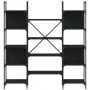Estantería madera de ingeniería negra 155,5x24x166,5 cm de , Librerías y estanterías - Ref: Foro24-838858, Precio: 100,33 €, ...