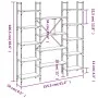 Estantería madera de ingeniería negra 155,5x24x166,5 cm de , Librerías y estanterías - Ref: Foro24-838858, Precio: 100,33 €, ...