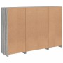 Aparador con luz LED 3 pzas madera de ingeniería gris Sonoma de , Aparadores - Ref: Foro24-3209112, Precio: 232,19 €, Descuen...