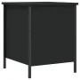 Banco con almacenaje madera de ingeniería negro 40x42,5x50 cm de , Bancos para recibidores y almacenamiento - Ref: Foro24-839...