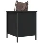 Banco con almacenaje madera de ingeniería negro 40x42,5x50 cm de , Bancos para recibidores y almacenamiento - Ref: Foro24-839...