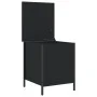Schwarze Aufbewahrungsbank aus Holzwerkstoff, 40 x 42,5 x 50 cm von , Bänke für Hallen und Lager - Ref: Foro24-839008, Preis:...