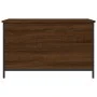 Oak brown engineered wood storage bench 80x42.5x50 cm by , Benches for halls and storage - Ref: Foro24-839017, Price: 60,35 €...