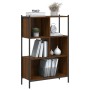 Estantería madera de ingeniería marrón roble 72x28x109 cm de , Librerías y estanterías - Ref: Foro24-838887, Precio: 63,61 €,...