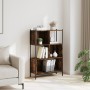 Estantería madera de ingeniería roble ahumado 72x28x109 cm de , Librerías y estanterías - Ref: Foro24-838885, Precio: 61,66 €...