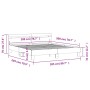 Cama con cabecero madera de ingeniería roble ahumado 200x200 cm de , Camas y somieres - Ref: Foro24-3207396, Precio: 160,00 €...