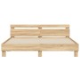 Cama con cabecero madera de ingeniería roble Sonoma 200x200 cm de , Camas y somieres - Ref: Foro24-3207394, Precio: 162,49 €,...